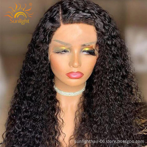 Sunlight Healthy Remi Human Hair INDIAN Lace Front Wigs  Soft Human Hair Curly Lace Front Wigs